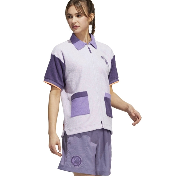 Adidas Hoop York City Shooting zipper terrycloth top& short set sz-XL nwt - Picture 3 of 10